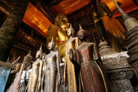 Buddha statue in templeのeditorial素材