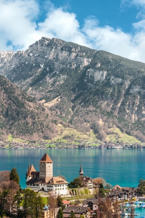 Castle View at Visp, Switzerlandのeditorial素材