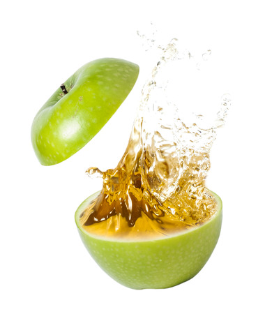 Abstract Apple Juice splashの写真素材