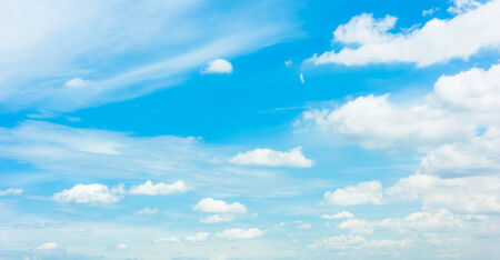 blue sky with cloudの写真素材