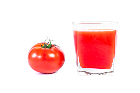 Fresh Tomatoes and Tomato Juiceの写真素材