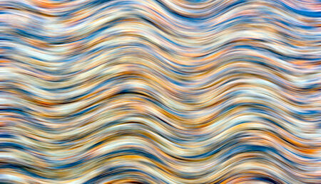 Abstract line red, black and blue in wave pattern