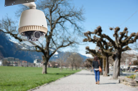 CCTV Camera or surveillance Operating in park