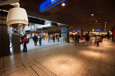 CCTV Camera or surveillance Operating in department store building