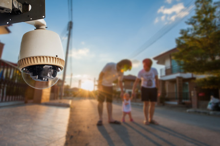 CCTV Camera or surveillance Operating with family in village