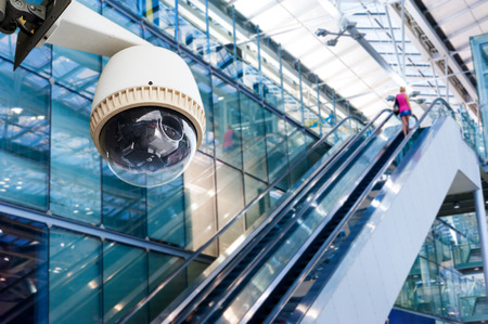 CCTV Camera or surveillance Operating on escalator