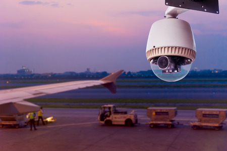 CCTV Camera or surveillance Operating in runway airport