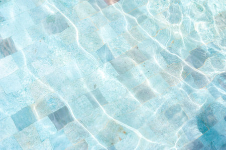 Texture of water surface in swimming pool