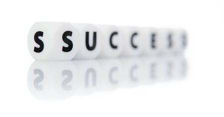 White success block letter with reflection isolate on white backgroundの写真素材