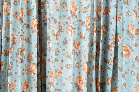 Vintage pattern of flower on fabricの写真素材