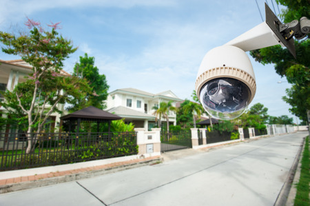CCTV Camera with house in background