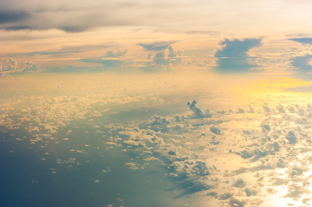vanilla skyの写真素材