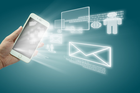 internet concept of smart phoneの写真素材