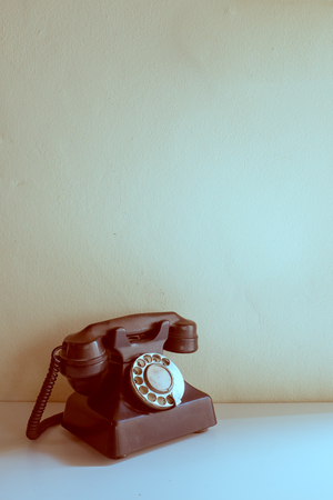 Old vintage telephoneの写真素材