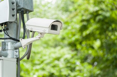 CCTV camera or surveillance operatingの写真素材