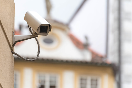 cctv surveillance camera operationの写真素材