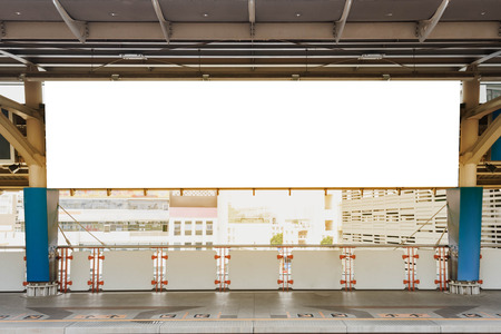 Blank bill board for advertisingの写真素材