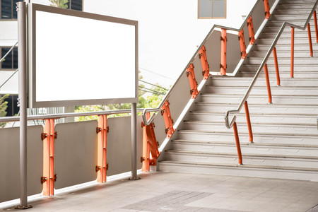 Blank bill board for advertisingの写真素材