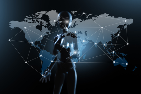 AI, Artificial intelligence conceptual of next generation technology transformation, business improvement by AI techの写真素材