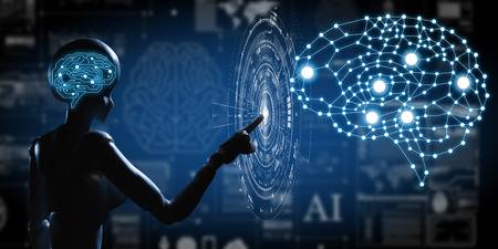 AI, Artificial intelligence conceptual of next generation technologyの写真素材