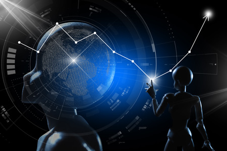 AI, Artificial intelligence conceptual of next generation technologyの写真素材