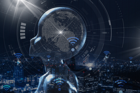 AI, Artificial intelligence conceptual of next generation technologyの写真素材