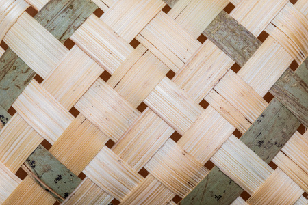 Close-up wicker basket texture. (collection of vegetable and natural fibers).