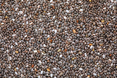 Chia seeds background.の写真素材
