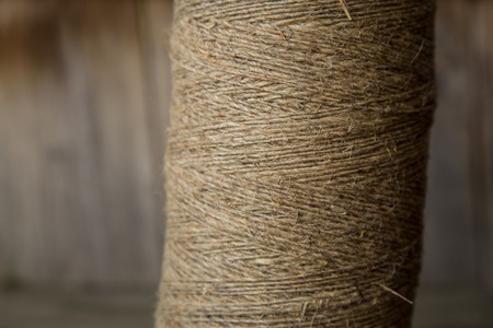 A roll of twine. Close-up. Selective focusの写真素材