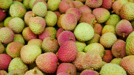 Lots of nice ripe lychees
