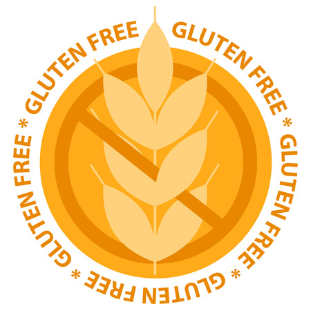 Gluten free food label stampのイラスト素材