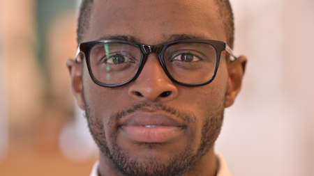 Close up of Serious African Man