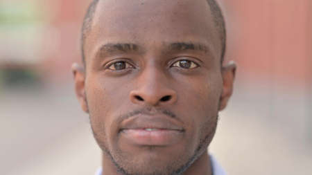 Close Up of Serious African Man