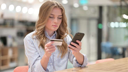 Online Payment by Businesswoman on Smartphone