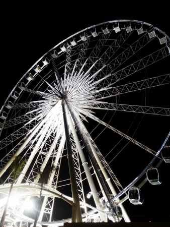 Famous Ferris wheel in Thailandのeditorial素材