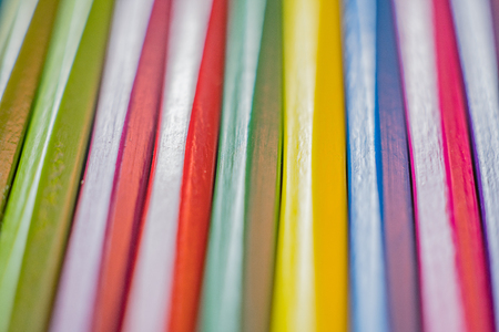 Colorful crayons background.の写真素材