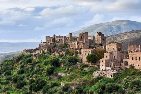 Historic village Vathia, Mani, Peloponnese, Greece Historic village Vathia, Mani, Peloponnese, Greece