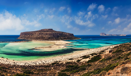 Balos lagoon, Crete island, Greeceの写真素材