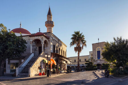 Ottoman mosque in Kos island central square, Greeceの写真素材