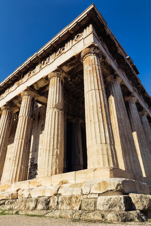 Hephaestus ancient temple, Athens, Greeceの写真素材