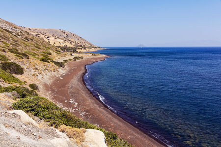 Desert beach in Nisyros island Greeceの写真素材