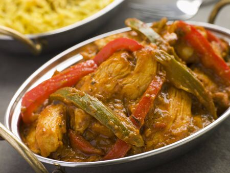 Chicken Jalfrezi Restaurant Styleの写真素材