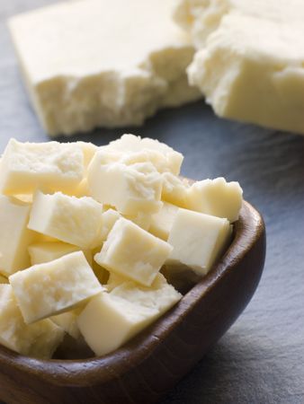 Pieces of Paneer Cheeseの写真素材