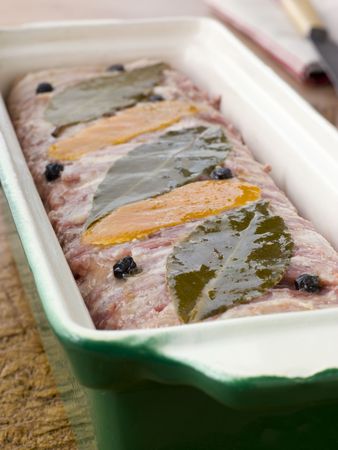 Pate Campagne in a Terrine Mouldの写真素材