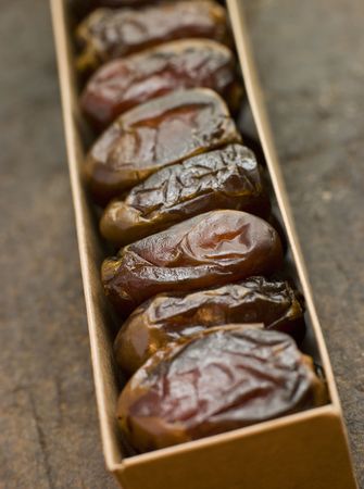 Box of Dried Datesの写真素材