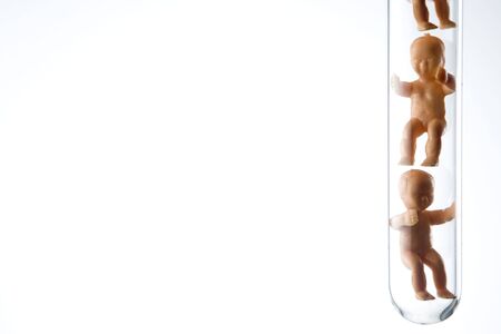 Plastic  In A Test Tubeの写真素材