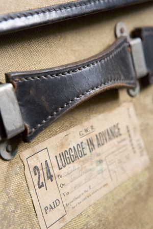 Close Up Of  Old-Fashioned Suitcaseの写真素材