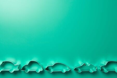 Car-Shaped Cookie Cuttersの写真素材