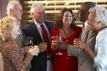 Friends Socializing At A Bar
