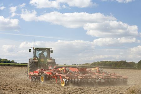 Tractor Preparing Soil